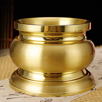 Incense burner pure copper for Buddha home indoor Buddha Hall on the incense bowl Guanyin Wealth God fairy home ancestor line incense copper stove