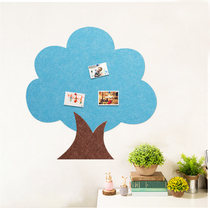 3D three-dimensional wall sticker self-adhesive background board Lucky Tree felt material message board Photo wall background wall kindergarten work