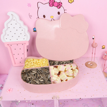 Dried fruit box nuts living room with lid fruit candy home coffee table cute girl fruit plate melon seed plate fruit