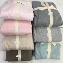 Tianzhu cotton bed hat 1 5 m bed for solid color Japanese mattress cover nude sleeping artifact super soft