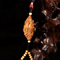 (Master Ex-gratia) 2 15 * 4 0cm The Master works of the Spirit Monkey to hide the nuclear sculpted single grain