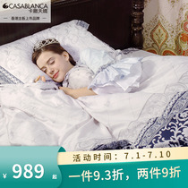 Carsatian cuddling cotton goons satin four pieces 60 branch full cotton European style palace four pieces of pure cotton 1 8 m bed hat