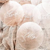 High-end personalized custom Birthday party Wedding banquet Hotel banquet guests Shell name Wedding company