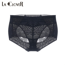 LACLOVER Langkavin New Flower Beauty plastic series jacquard high waist short modified leggings LC33LG2