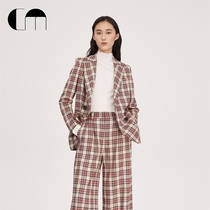 COMME MOI Luyan designer fashion retro Vintage style loose wool lady suit coat