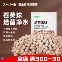 Cool fish filter material quartz accompany bacteria ball hollow ball Nanococcus bacteria House ceramic ring fish tank filter material