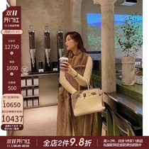 CC fur female entrepreneur design sense stand collar sleeveless mink fur vest jacket female medium long