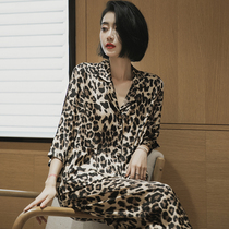 Real Silk Pyjamas Woman 2022 New Spring Autumn Slim web Red Sexy BAO WELN Ice Silk Home Two sets for women