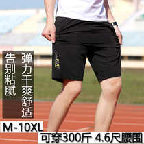 Outdoor shorts Mens quick-drying summer thin sports stretch running quick-drying pants Plus size loose thin five-point pants