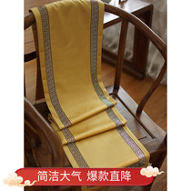 Golden Table Flag Chinese style Zen Tea XI China Wind tea Flag Blue back tattooed New Chinese Bed Tail Towels Flag Tea Table Banner