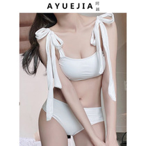 Swimsuit 2021 New Korean ins sexy bikini split three-point hot spring fairy fan swimsuit women