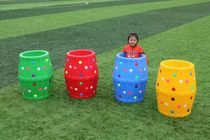 Kindergarten color roller sensory equipment large rolling ring plastic drilling ring childrens toy amusement facilities
