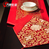 Chinese Red Wind Modern Simple Fashion Chinese Table Cabin TV Cabincha Flag Tea Several Tables Flag Home Decoration