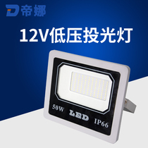 LED low voltage flood light DC voltage 12V24V220V50W AC outdoor waterproof spot light lighting flood light