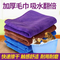 Pet magic water absorbent towel nano fiber absorbent bath towel small rag dog cat bath towel