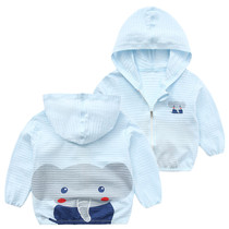  Childrens boys baby sunscreen clothing summer thin jacket breathable boy boy treasure skin clothing summer 5678 nine-year-old