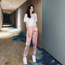 Casual sports suit womens summer 2020 new net red college style youth age reduction small man can be sweet two-piece set