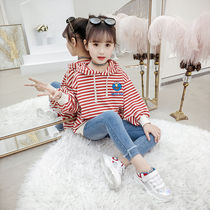 Childrens clothing girls autumn suit 2019 new Korean version of the tide childrens girls sweater foreign style net red fashionable two-piece set