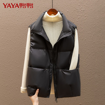 Duck and duck down waistcoat 2022 new autumn and winter womens waistcoat Korean version loose with short jacket and waistcoat wave