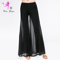 Modern dance wide leg pants Latin dance pants Womens national standard dance pants Womens pants three-step Jitba dance pants new