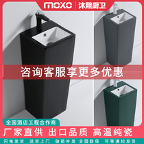 Nordic Ceramic Columns Basin Wash Table Sub Light Black Green Grey Balcony Face Basin Home small family Type Column Style Wash Basin
