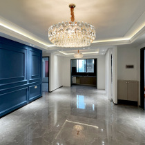 Postmodern light luxury chandelier Hong Kong-style crystal living room lamp Nordic style bedroom simple home round restaurant lighting