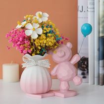 Nordic Modern Wine Cabinet Decorations Pendulum pieces Home Ornament Creativity Brief Living Room TV Cabinet Xuan Guan Decoration Furnishing