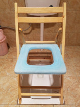 Toilet for the elderly pregnant woman urinating in urine basin Adult solid wood stool squatting can move the toilet Home Upper toilet seat on the toilet