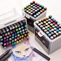 Deli marker pen set 36 colors 24 colors Childrens thickness double-headed hand-painted pen 48 colors 60 colors gift box primary school students