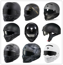 Scorpion Scorpion Harley Street Car Vintage Motorcycle Combo Warrior Full Helmet Helmet Matt Matte Black