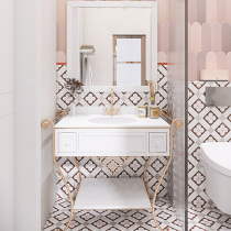 Fish Love Sugar Nordic Pink Flower Brick 200 Kitchen Toilet Tile Balcony Anti Slip Floor Tiles