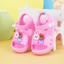 Baby Sandals Women 0-1-2-3-year-old Baotou Anti-crash Young children Soft Bottom Anti-slip Mens Walking Shoes Summer Baby Shoes