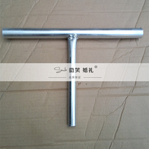 Wedding stainless steel background frame thickened base corner tripod three-dimensional corner T tee special sale