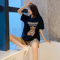 VIRRI CIAGA Net red cartoon bear Cotton Fashion Lady thin summer explosion can wear suit