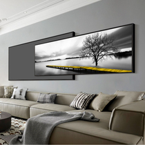 Modern light luxury living room decorative painting black and white landscape atmosphere high-end mural simple sofa background wall hanging painting Nordic