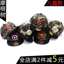 Boy Baseball Cap Camouflage Spider-Man Hip Hats Batman Sun Hats Captain America Baby Summer Baseball Caps