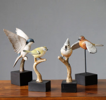 American European style pastoral creative bird ornaments living room home accessories TV cabinet wine cabinet soft decorations small furnishings