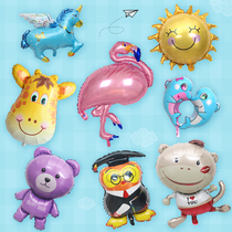 Large cartoon animal childrens aluminum film balloon cute variety of wedding baby birthday party decoration scene layout