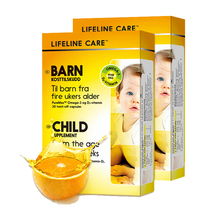 Norwegian small fish Lifeline Care Baby DHA baby fish oil newborn brain Gold D3 calcium 2 boxes