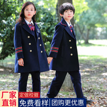 British style school uniform Winter first grade class uniforms Primary School kindergarten Garden clothing autumn winter woolen coat men and women