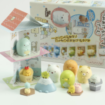 Japanese stacked music doll ornaments corner fried shrimp fried pork chop Penguin biological paper house hand toy blind box model