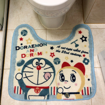 Doraemon robot cat Tinkerbell exported to Japan original single toilet toilet U-shaped floor mat Foot mat