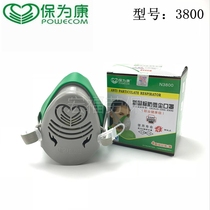 Baoweikang N3800 mask dust-proof polishing decoration mask hardware polishing head-mounted protective mask independent installation