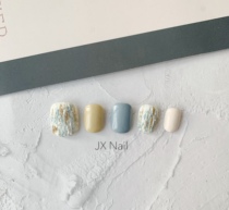 Baroque oil painting Wind beauty sheet Artisanal Phototherapy Wearwear Chia Fake Nail Sticker INS Wind hand drawing Length Style Tool