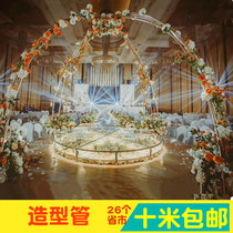 New PVC note wedding decoration pendant props gold flexible aluminum tube wedding shape decorative hose