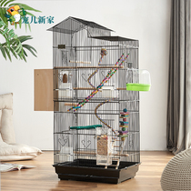European Luxury Parrot Cage Bird Cage Home Tiger Peony Xuan Phoenix Large Villa Breeding Cage Easy to Clean