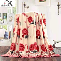 Coral Blanket Office Afternoon Nap Small Quilt Winter Thickened warm students Dormitory Bed Linen Farland Fluff Blanket