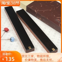 Purple Light Sandalwood Embedding Town Ruler Town Paper Brass Calligraphy Black Sandalwood Red Wood Town Paper Room Four Treasures Press Ruler Wenzhen Creative