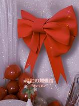 Shop decoration door head eva sponge paper environmental protection hanging decoration outdoor waterproof opening net red big bow foam board