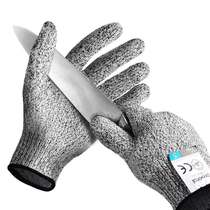 Leelok thickened grade 5 steel wire anti-cutting hand anti-stab anti-knife self-defense gloves Wear-resistant security full finger gloves